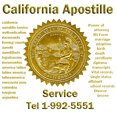 California Apostille Service Sacramento Secretary of State.