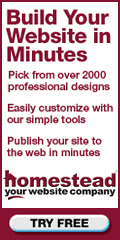 Build your website in minutes. Homestead, web hosting, website design, Sergio Musetti